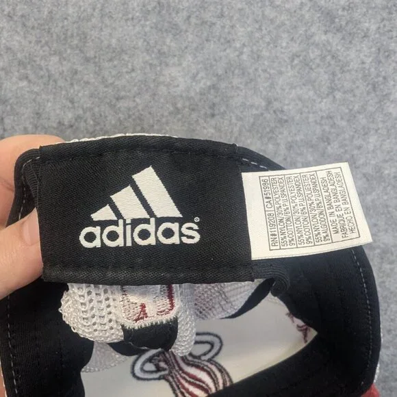 Adidas Miami Heat White & Red Mesh Cap NBA - Picture 5 of 7